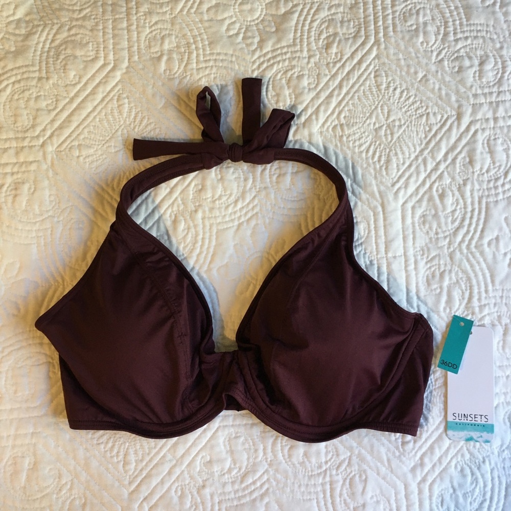 SALE! - SUNSETS California Purple Bikini Top